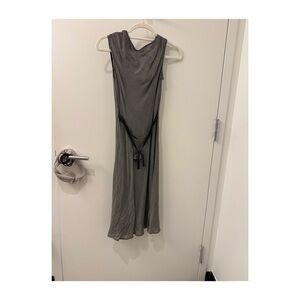 Black & White Polka Dot Dress | Size M (FITS LIKE XS/S) | 3D Floral Waist